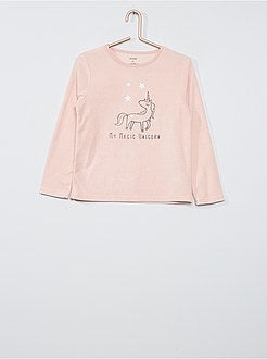 Pigiama stampato in pile - Kiabi