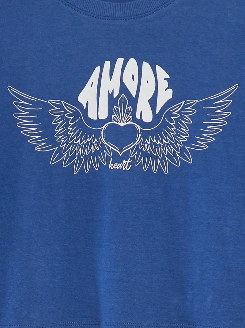 Pigiama t-shirt a maniche corte + shorts - 2 pezzi BLU - Kiabi