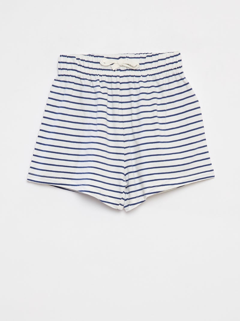 Pigiama t-shirt a maniche corte + shorts - 2 pezzi BLU - Kiabi