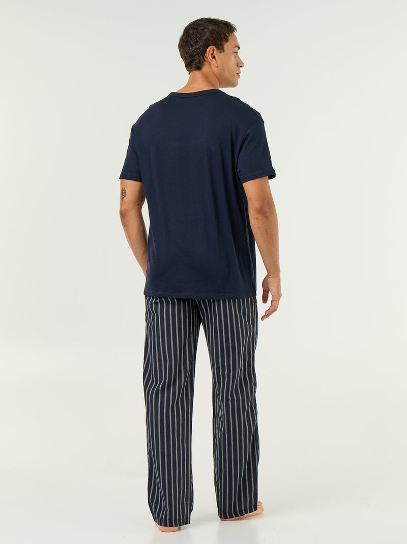 Pigiama t-shirt + pantaloni - 2 pezzi Blu - Kiabi