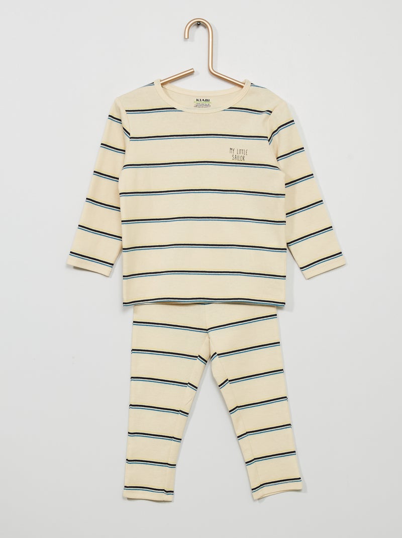 Pigiama t-shirt + pantaloni BLU - Kiabi