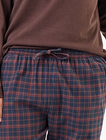 Pigiama t-shirt + pantaloni in flanella - 2 pezzi
