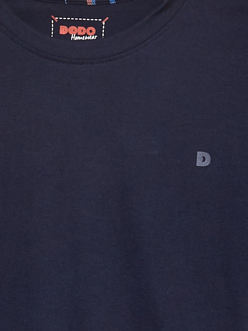 Pigiama t-shirt + pantaloni in jersey - 2 pezzi BLU - Kiabi