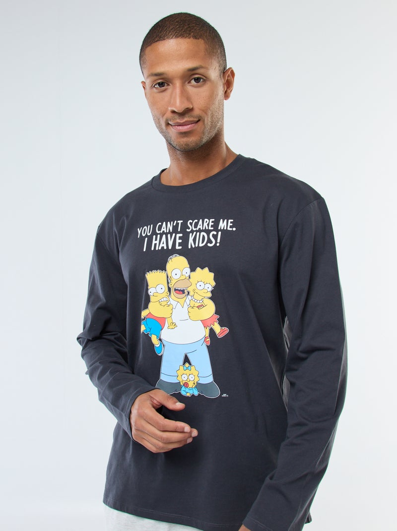 Pigiama t-shirt + pantaloni 'The Simpsons' - 2 pezzi Nero - Kiabi