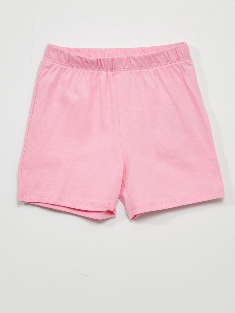 Pigiama T-shirt + shorts 2 pezzi ROSA - Kiabi