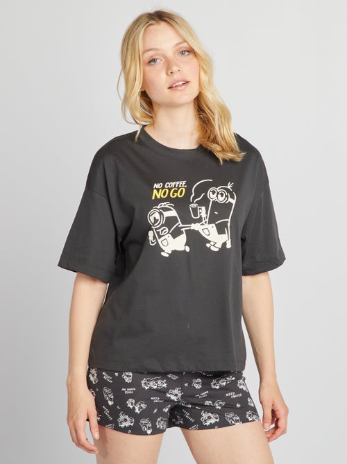 Pigiama t-shirt + shorts 'Minions' - Kiabi