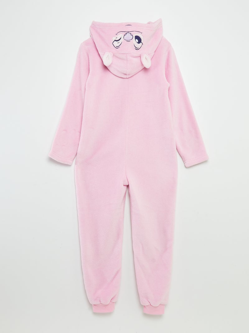 Pigiama tuta in pile 'Stitch' ROSA - Kiabi