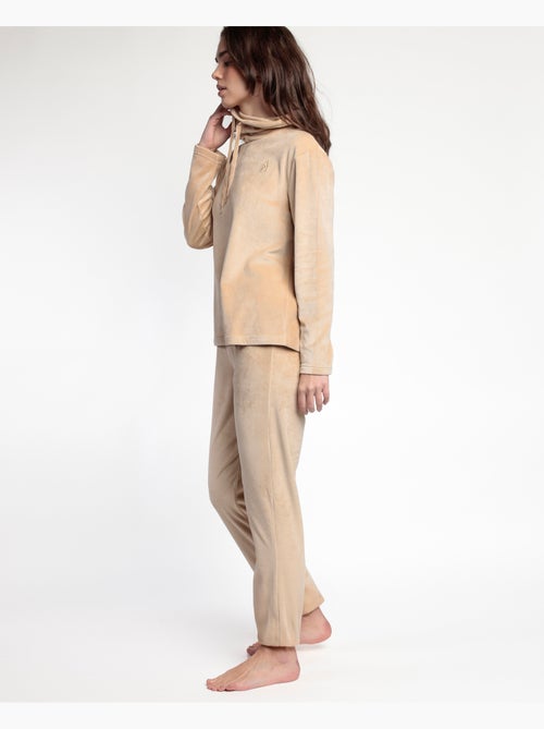 Pigiama tuta in velluto a maniche lunghe da donna ADMAS LUXURY - Kiabi Pigiama tuta in velluto a maniche lunghe da donna ADMAS LUXURY - Kiabi