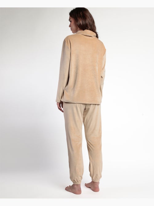 Pigiama tuta in velluto a maniche lunghe da donna ADMAS LUXURY - Kiabi Pigiama tuta in velluto a maniche lunghe da donna ADMAS LUXURY - Kiabi