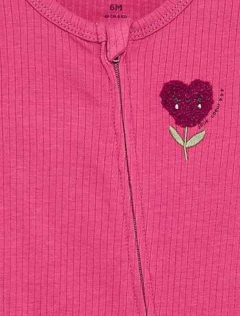 Pigiama tutina corto in maglia a costine