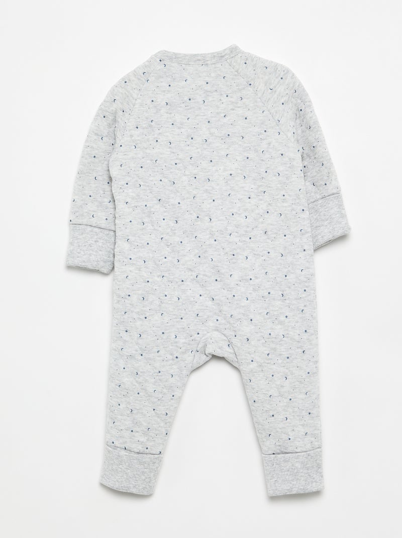 Pigiama tutina felpato Grigio - Kiabi