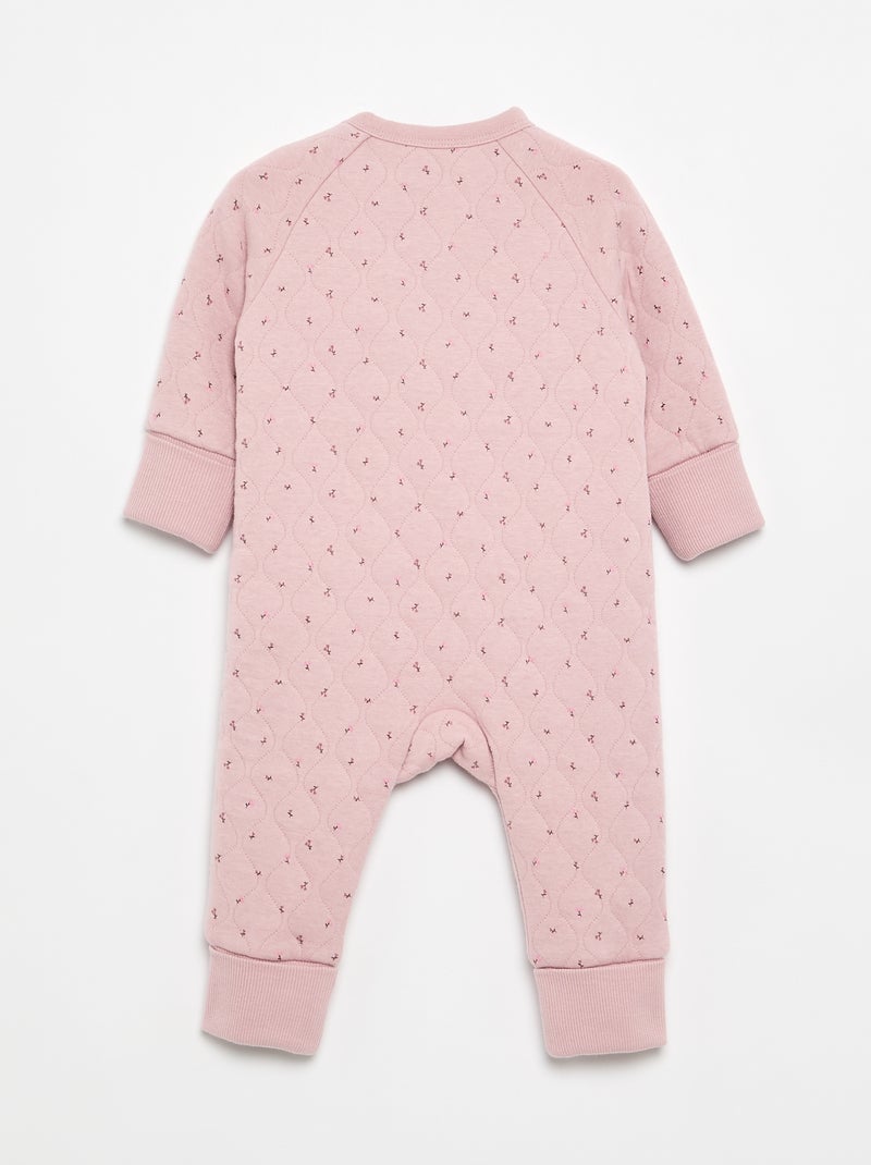 Pigiama tutina felpato Rosa - Kiabi