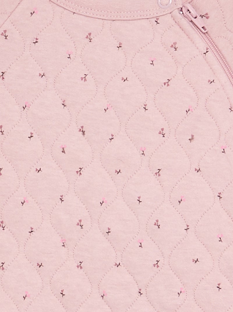 Pigiama tutina felpato Rosa - Kiabi