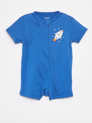 Pigiama tutina leggera maniche corte con zip