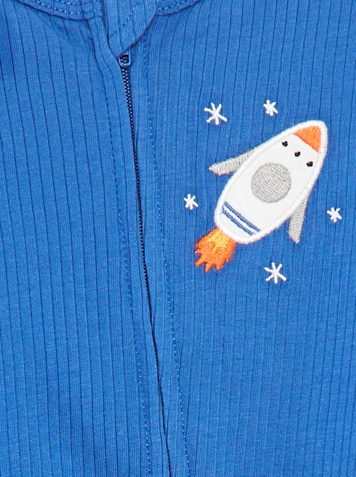 Pigiama tutina leggera maniche corte con zip - Kiabi