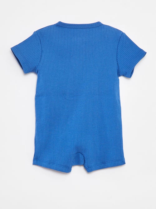 Pigiama tutina leggera maniche corte con zip - Kiabi