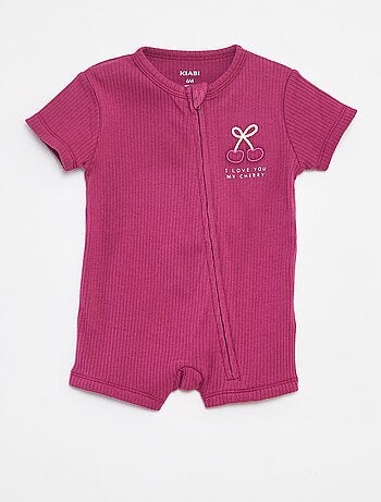 Pigiama tutina leggera maniche corte con zip