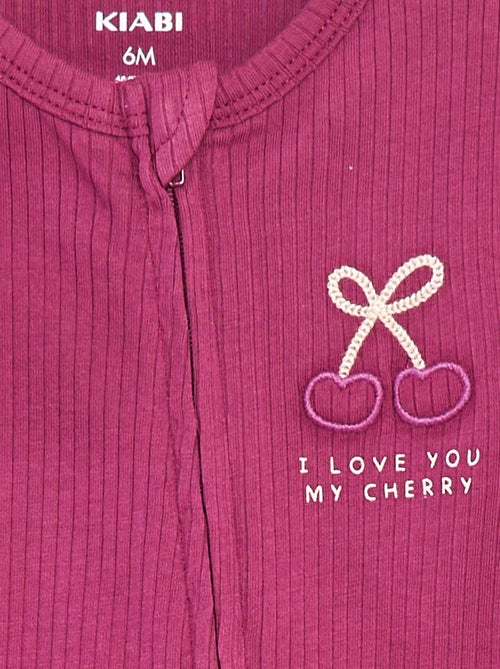 Pigiama tutina leggera maniche corte con zip - Kiabi