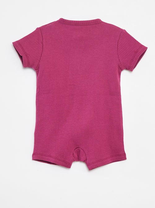 Pigiama tutina leggera maniche corte con zip - Kiabi