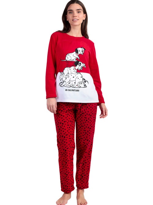 Pigiama universitario DISNEY a maniche lunghe e caldo da donna con i Dalmata - Kiabi Pigiama universitario DISNEY a maniche lunghe e caldo da donna con i Dalmata - Kiabi