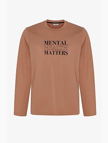 Pigiama uomo clear mind con motivo geometrico, pantaloni, maniche lunghe penti