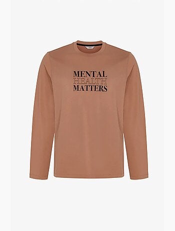 Pigiama uomo clear mind con motivo geometrico, pantaloni, maniche lunghe penti