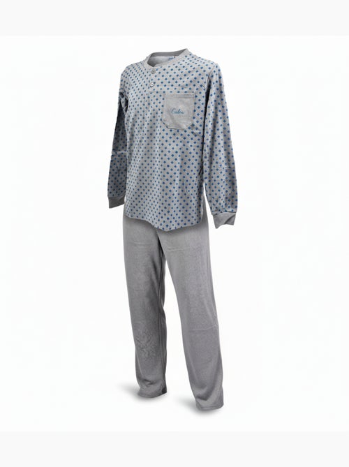 Pigiama Uomo Invernale Pile Premium CALM Z2550 - Kiabi Pigiama Uomo Invernale Pile Premium CALM Z2550 - Kiabi