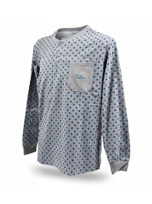 Pigiama Uomo Invernale Pile Premium CALM Z2550 - Kiabi Pigiama Uomo Invernale Pile Premium CALM Z2550 - Kiabi