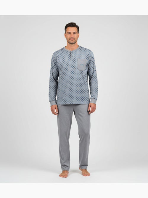 Pigiama Uomo Invernale Pile Premium CALM Z2550 - Kiabi Pigiama Uomo Invernale Pile Premium CALM Z2550 - Kiabi