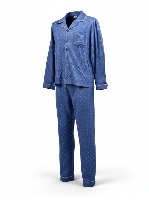 Pigiama Uomo Inverno Pile Bottonato C2529 - Kiabi