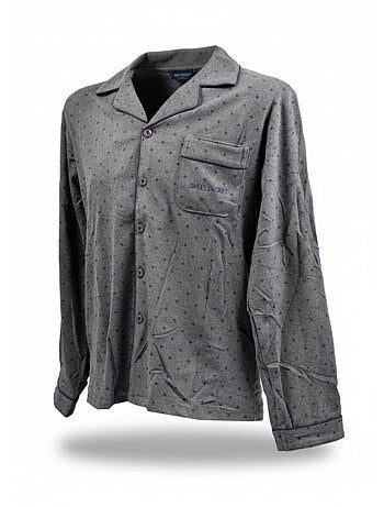 Pigiama Uomo Inverno Pile Bottonato C2529