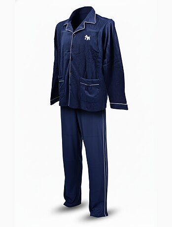 Pigiama Uomo Inverno Pile Con Bottoni C2530