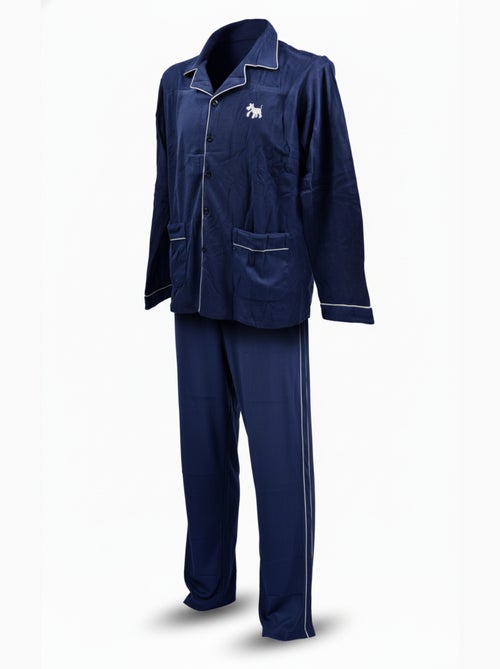 Pigiama Uomo Inverno Pile Con Bottoni C2530 - Kiabi Pigiama Uomo Inverno Pile Con Bottoni C2530 - Kiabi