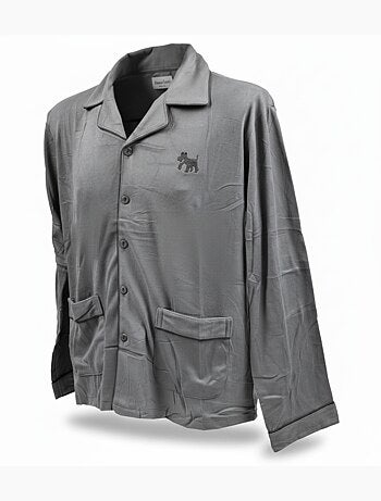Pigiama Uomo Inverno Pile Con Bottoni C2530