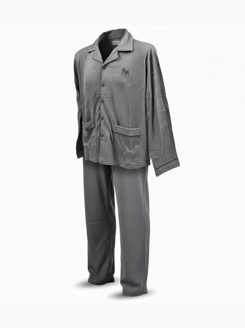 Pigiama Uomo Inverno Pile Con Bottoni C2530 - Kiabi