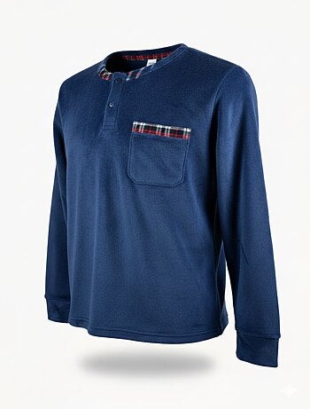 Pigiama Uomo Inverno Pile Morbido 7008 SCOZZESE Confezione da 2