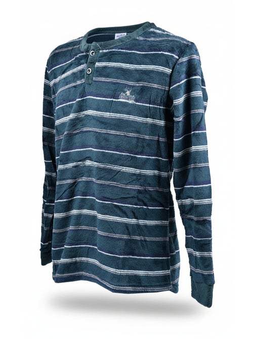 Pigiama Uomo Inverno Pile Morbido ADVENTURE J2565 - Kiabi