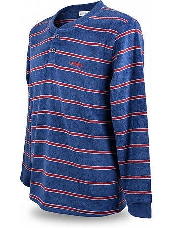 Pigiama Uomo Inverno Pile Morbido RIGHE Z2654