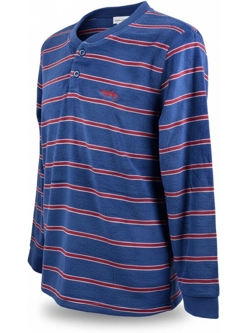 Pigiama Uomo Inverno Pile Morbido RIGHE Z2654 - Kiabi Pigiama Uomo Inverno Pile Morbido RIGHE Z2654 - Kiabi