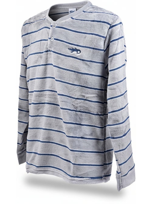 Pigiama Uomo Inverno Pile Morbido RIGHE Z2654 - Kiabi Pigiama Uomo Inverno Pile Morbido RIGHE Z2654 - Kiabi