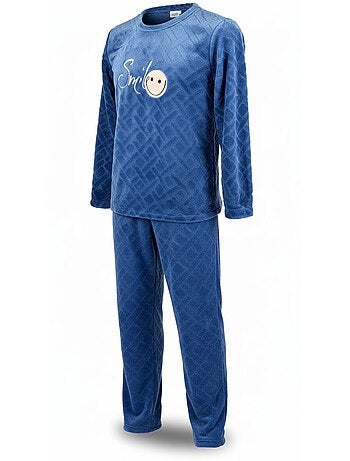 Pigiama Uomo Inverno Pile Morbido SMILE