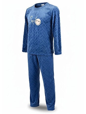 Pigiama Uomo Inverno Pile Morbido SMILE Confezione da 2