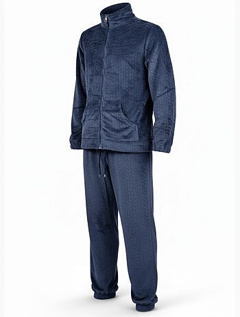 Pigiama Uomo Inverno Pile Morbido ZIP