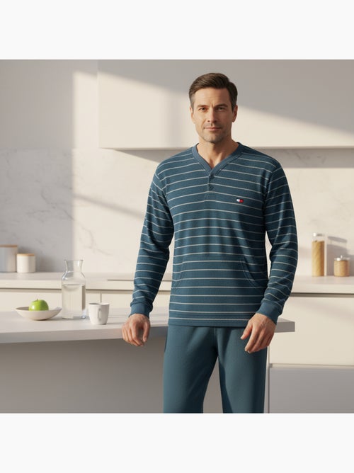 Pigiama Uomo Inverno Pile ULTRA Morbido Z2655 - Kiabi