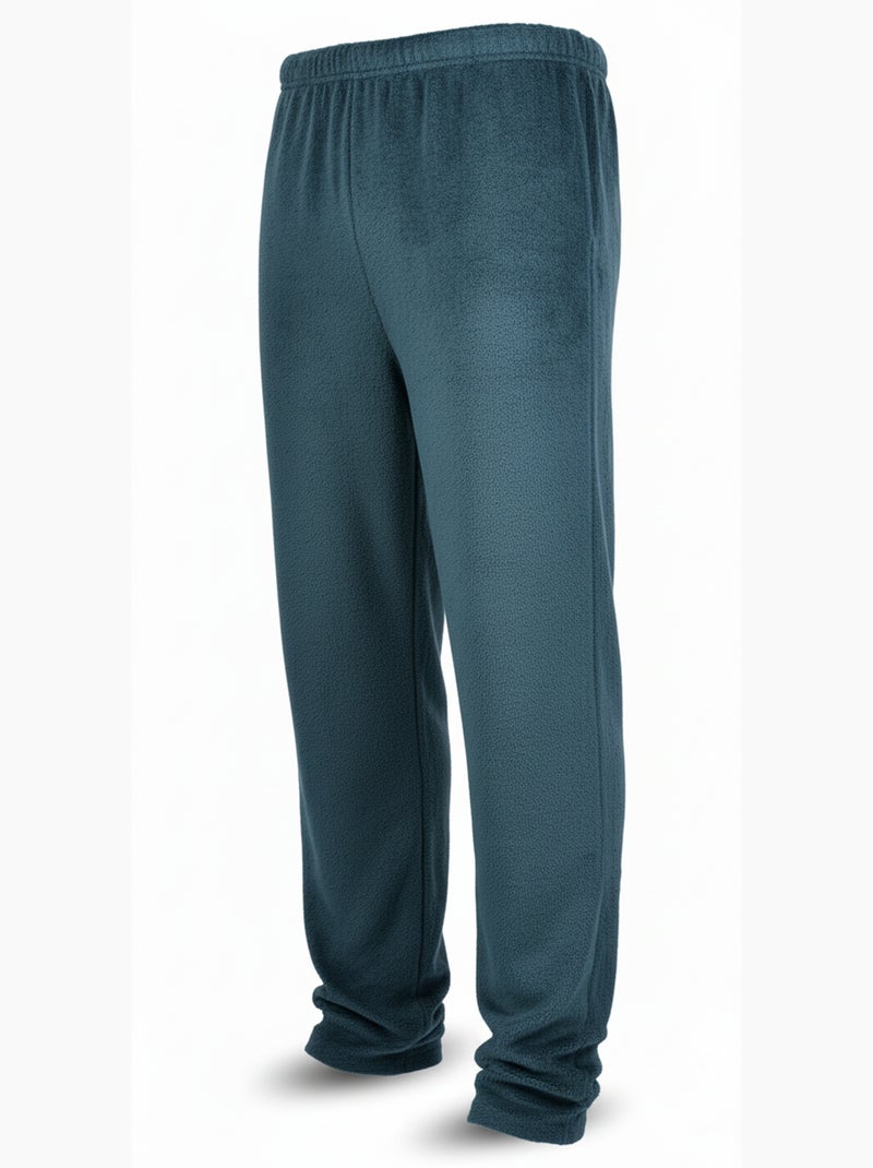 Pigiama Uomo Inverno Pile ULTRA Morbido Z2655 Verde kaki - Kiabi