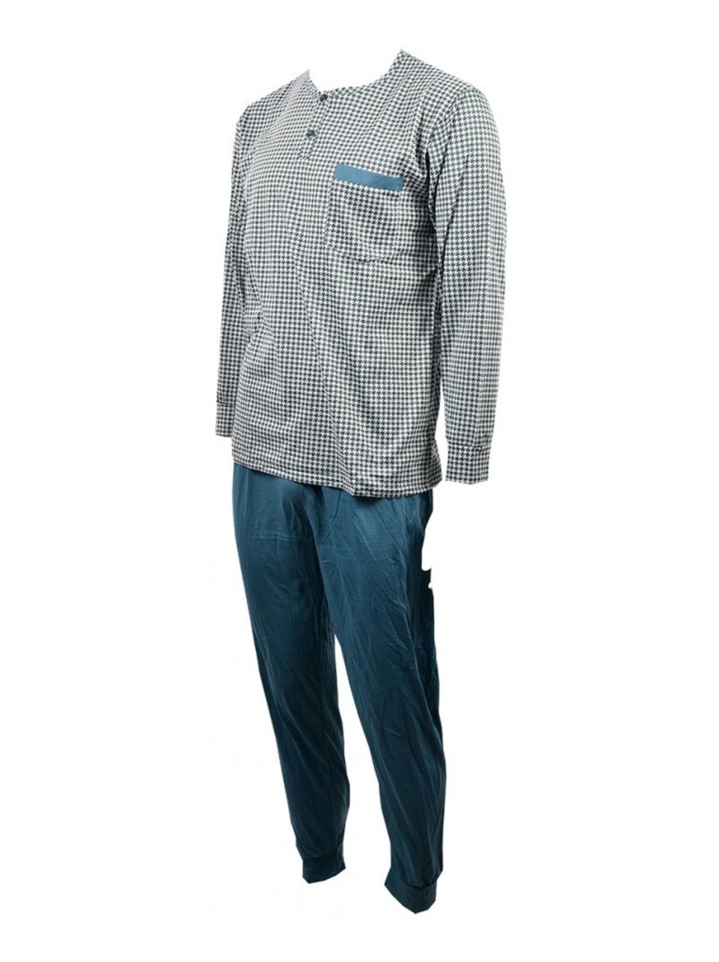 Pigiama Uomo Lungo Eco Verde vintage - Kiabi