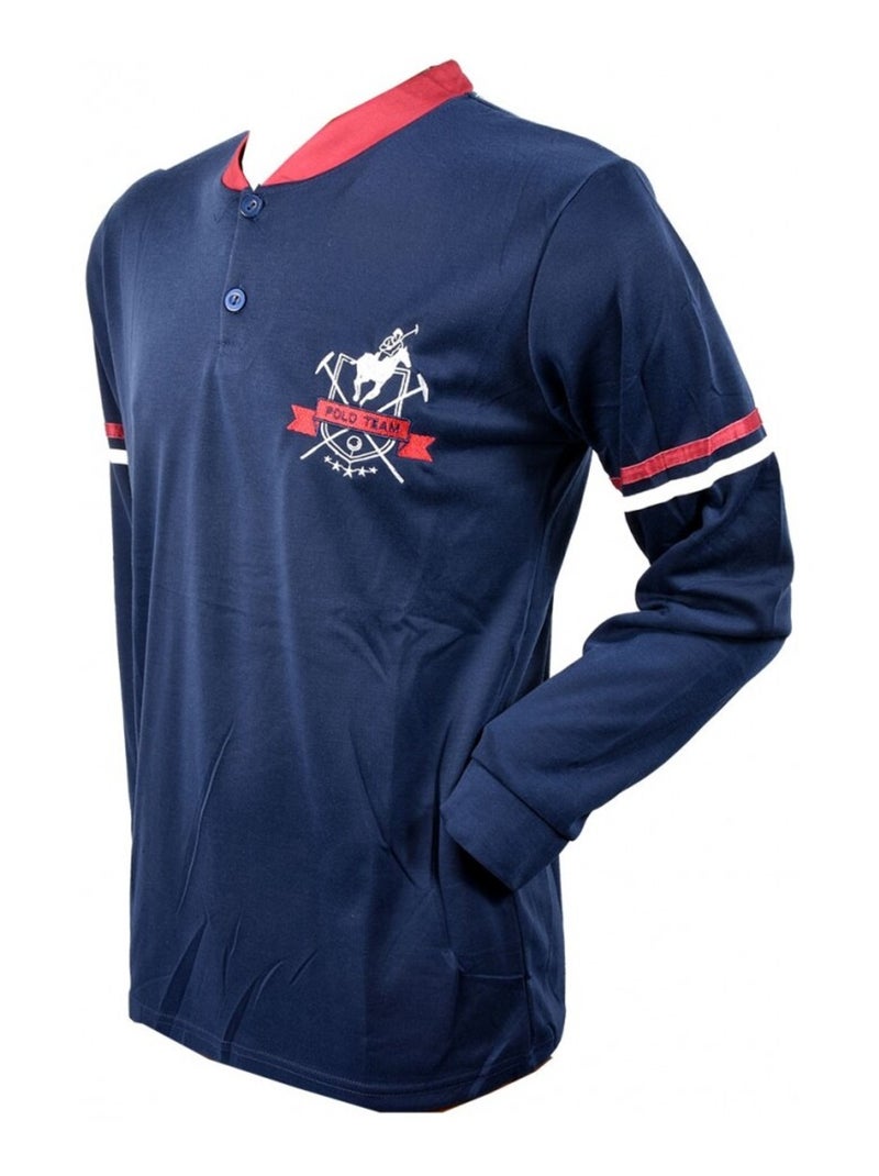 Pigiama Uomo Lungo SWEET SECRET Blu marino - Kiabi