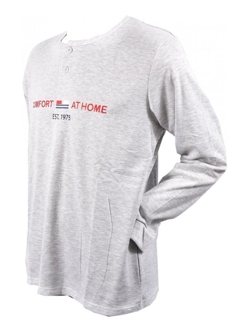 Pigiama Uomo Lungo SWEET SECRET Grigio - Kiabi