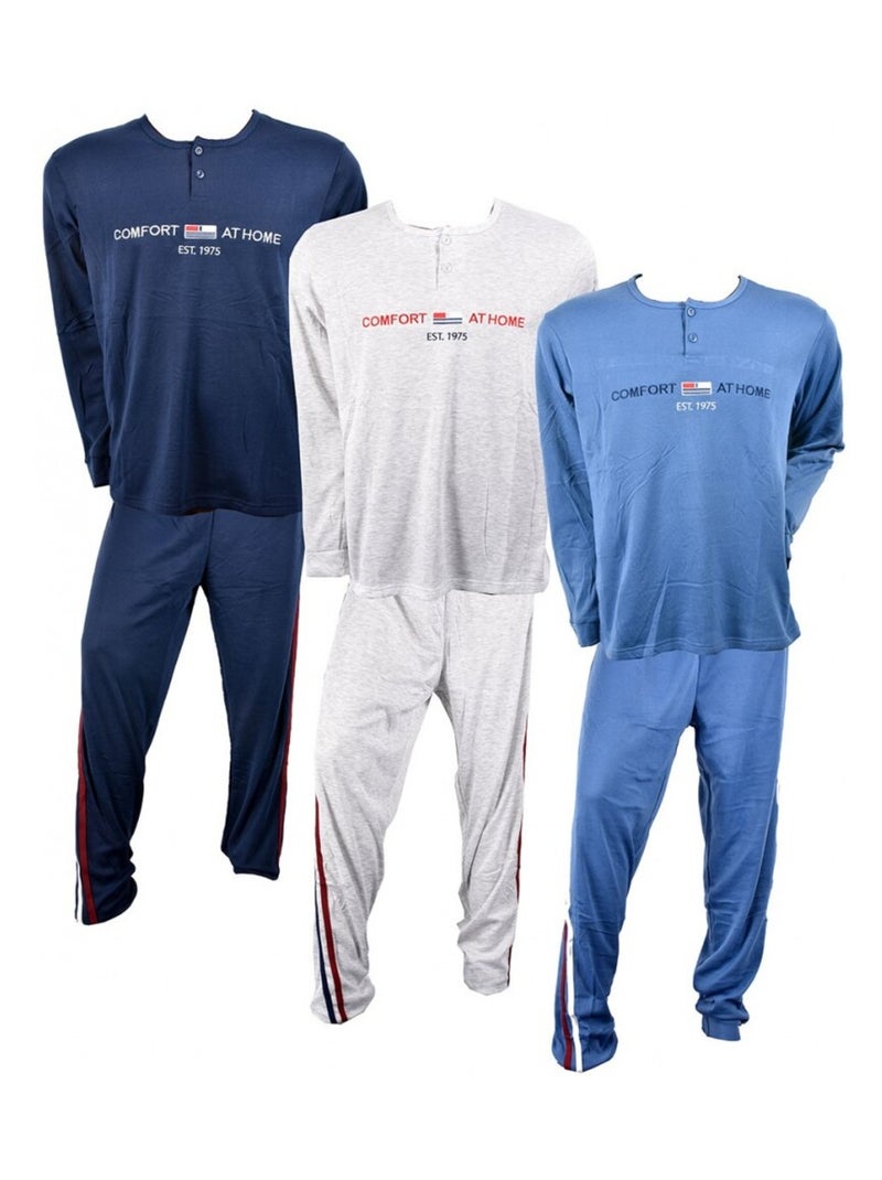 Pigiama Uomo Lungo SWEET SECRET Grigio - Kiabi