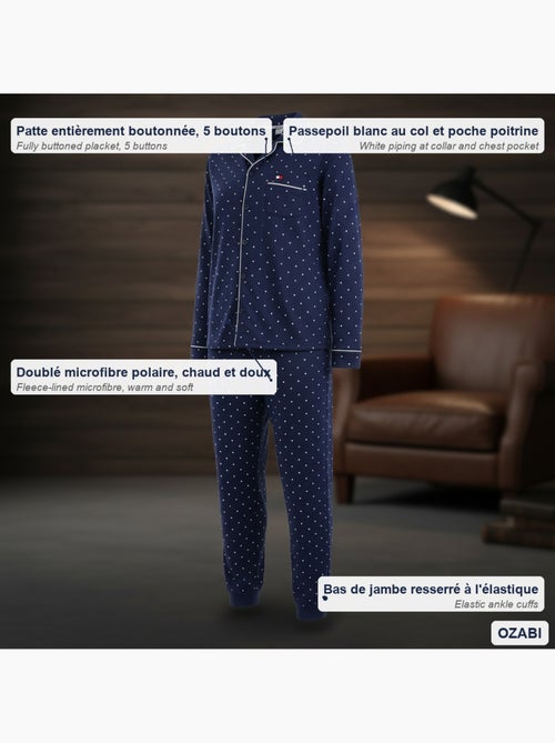 Pigiama uomo ozabi bottoni pile pois piccoli - Kiabi Pigiama uomo ozabi bottoni pile pois piccoli - Kiabi